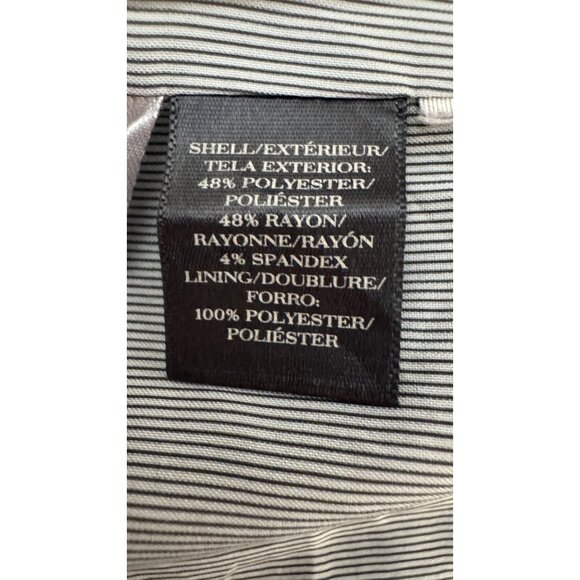 Ann Taylor Size 0 Gray Blazer Fitted 2-Button Front Polyester/Rayon/Spandex - Picture 15 of 16